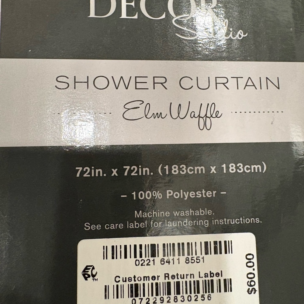 ✨Must Have Beautiful Blue Fabric Shower Curtain✨ - Picture 3 of 3